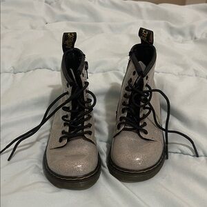 Dr. Martens Kids Silver Boots